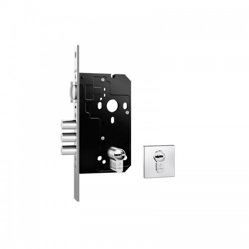 Fechadura stam fortinox 4200 3p cil61mm roseta quadrada externa inox escovado. Fechadura stam fortinox 4200 3p cil61mm roseta quadrada externa inox escovado.