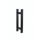 Puxador Inox Barra Chata Preto fosco 30cm