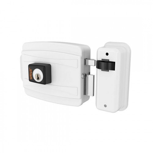 Fechadura elétrica Cil.40mm (Abre p/ fora) branco Fechadura elétrica Cil.40mm (Abre p/ fora) branco