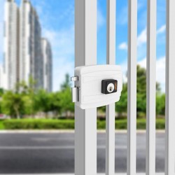 Fechadura elétrica Cil.40mm (Abre p/ fora) branco