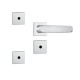 Kit 800/09 - Roseta quadrada - Inox Kit 800/09 - Roseta quadrada - Inox