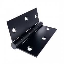 Dobradiça inox 3,5x3 preto fosco cia do puxador