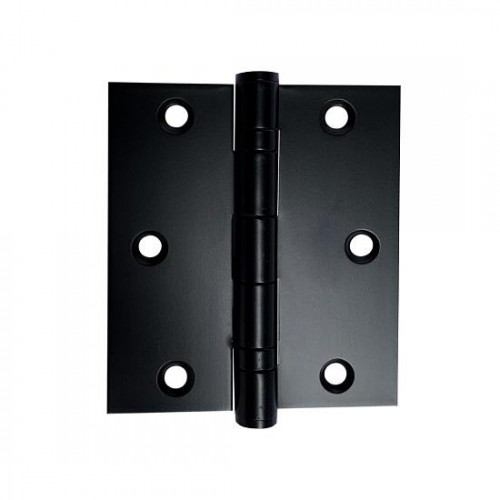 Dobradiça inox 3,5x3 preto fosco cia do puxador Dobradiça inox 3,5x3 preto fosco cia do puxador