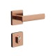 Fechadura externa rosê roseta quadrada 3F- 741E11755RO. Fechadura externa rosê roseta quadrada 3F- 741E11755RO.